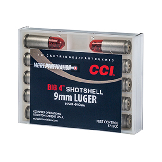 CCI 9MM SHOTSHELL #4 10/20 - Ammunition